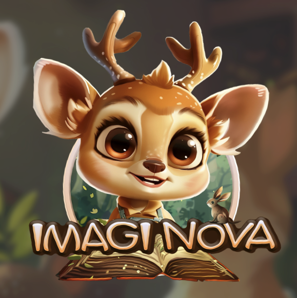 Imaginova product logo and storybook character